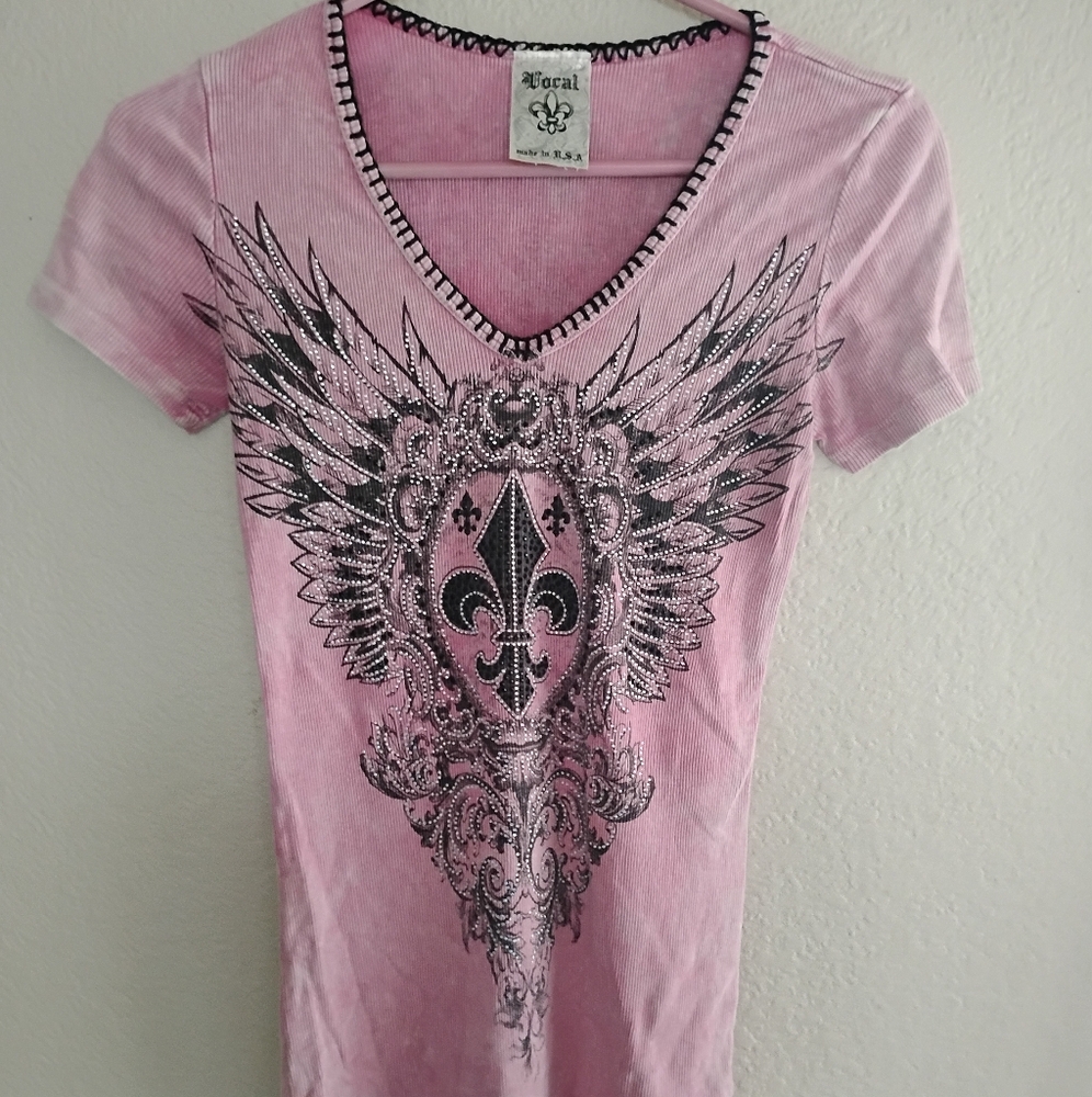 Pink Graphic Kids Shirt